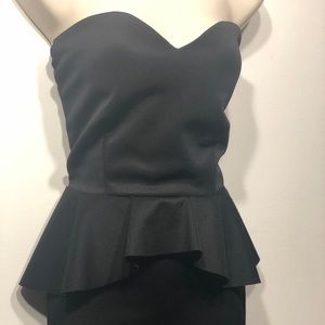 Peplum tube dress
